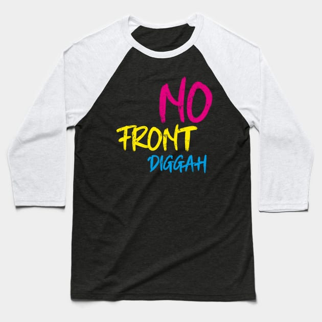 no front diggah - Jugendwort des Jahres 2020 Baseball T-Shirt by sweetczak